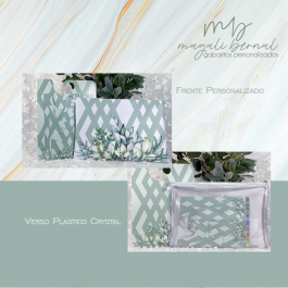 Porta gabaritos Oxford dublado 30x43 cm Personalizado com seu logo -  Impressão Frente   